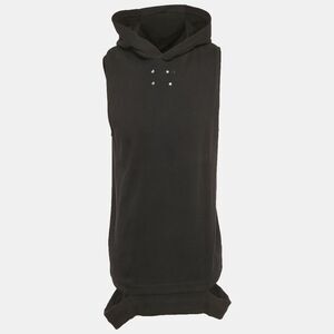 Givenchy Black Cotton Distressed Sleeveless Hoodie S